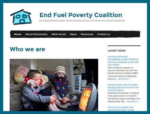 End Fuel Poverty Coalition website