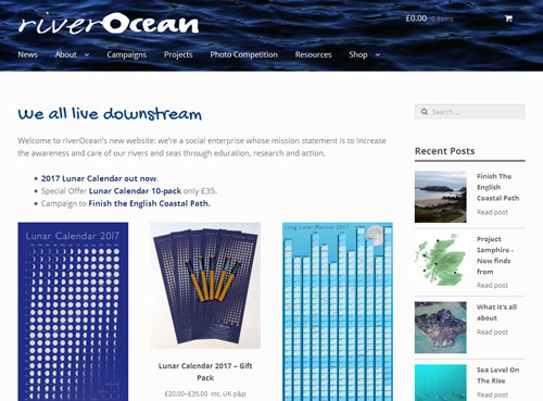 riverOcean website