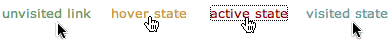css link states