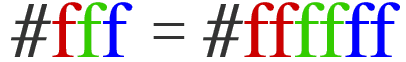 hexidecimal colours