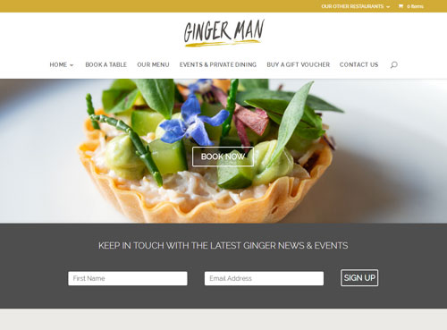 Gingerman website