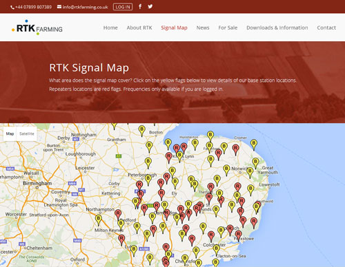 RTK Farming website