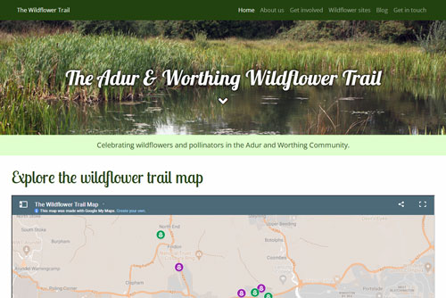 The Adur & Worthing Wildflower Trail website